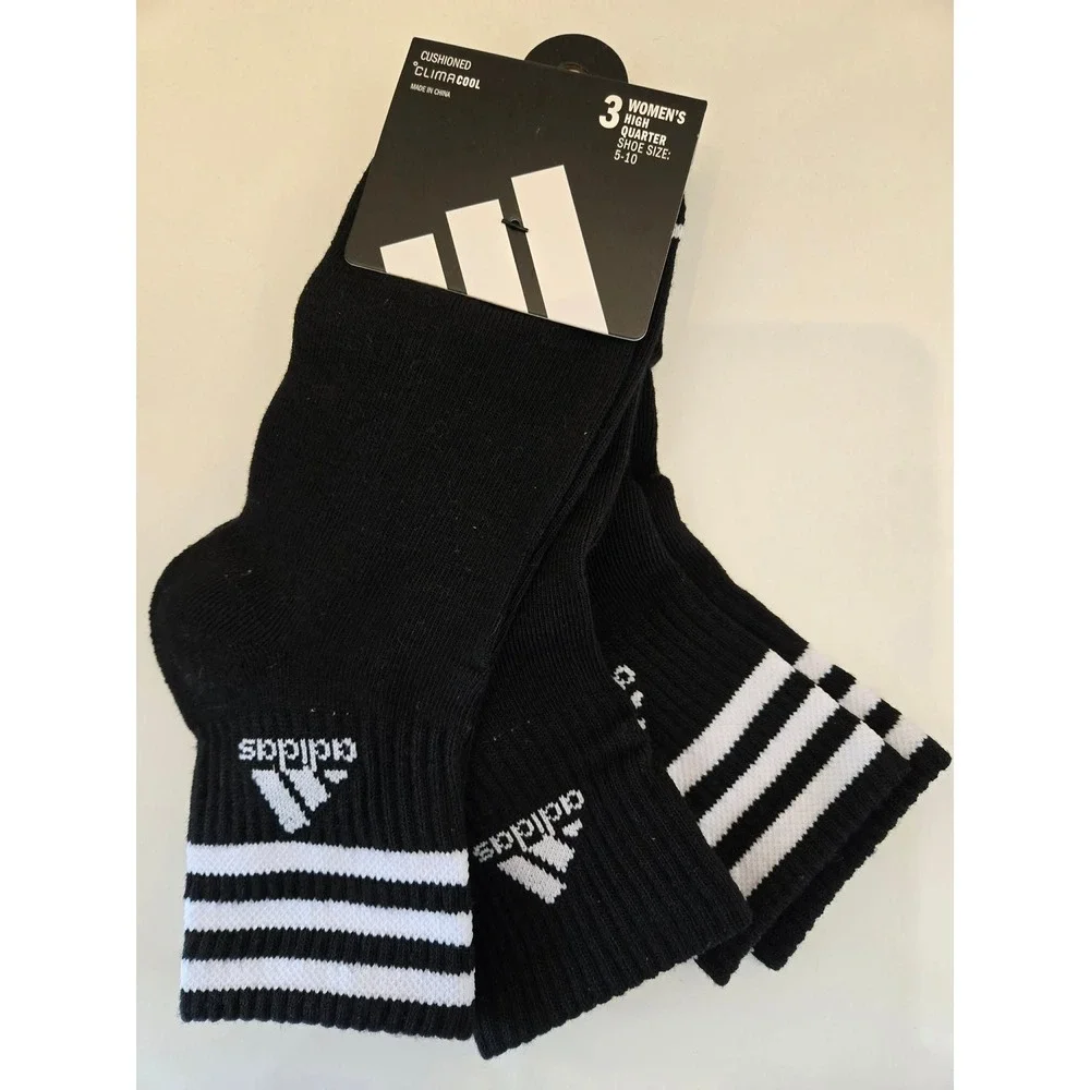 S:9 Adidas High Quarter Socks